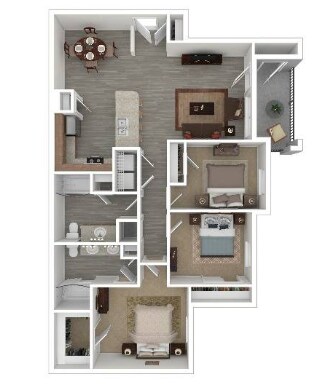 C1 - Fully Renovated floor plan